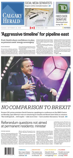 Cover of Calgary Herald