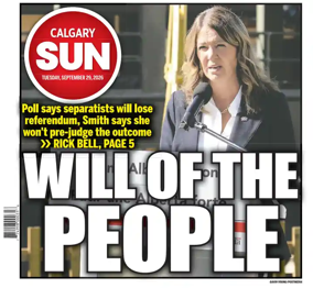 Cover of Calgary Sun