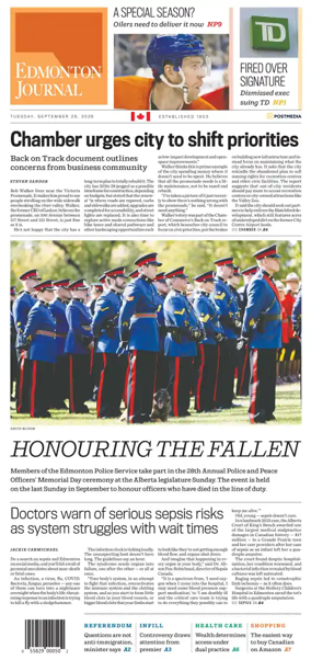 Cover of Edmonton Journal