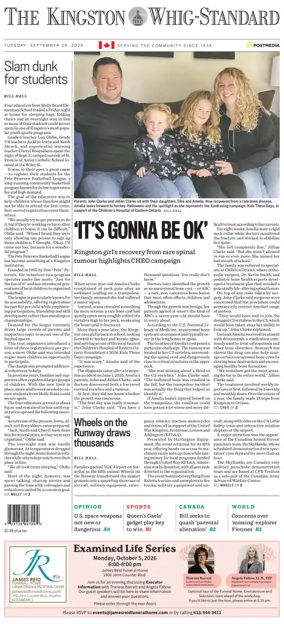 Cover of Kingston Whig-Standard