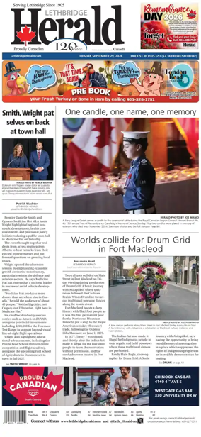 Cover of Lethbridge Herald