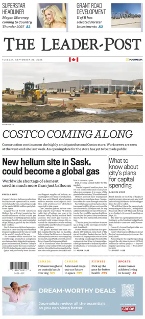 Cover of Regina Leader-Post
