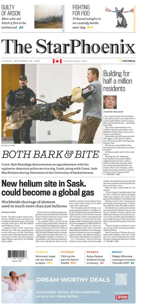 Cover of Saskatoon StarPhoenix