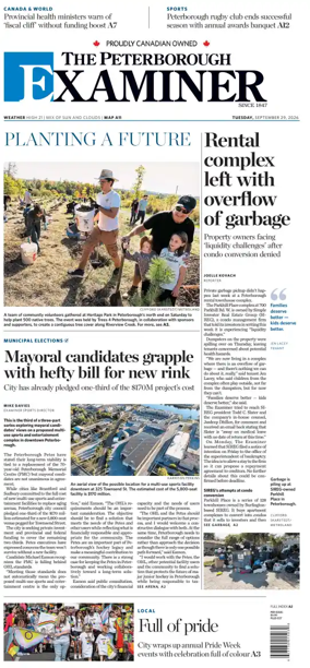 Cover of The Peterborough Examiner