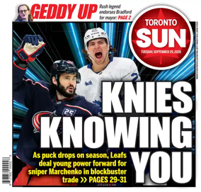 Cover of Toronto Sun