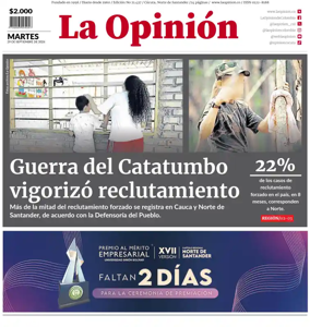 Cover of La Opinion