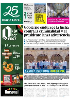 Cover of Diario Libre (Republica Dominicana)