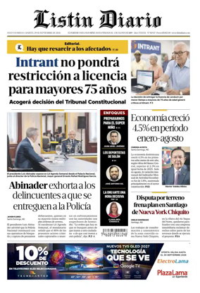 Cover of Listin Diario