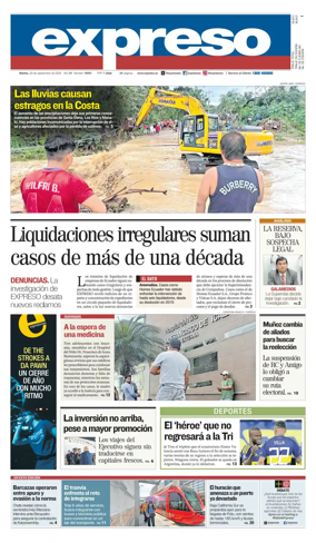 Cover of Diario Expreso