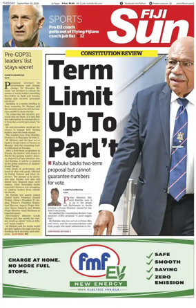 Cover of Fiji Sun