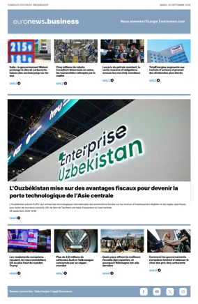 Cover of Euronews Business (French)