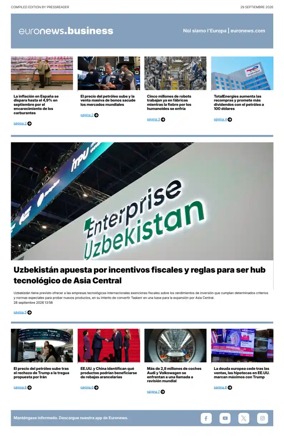 Cover of Euronews Business (Spanish) Compiled Edition