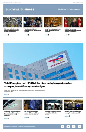 Cover of Euronews Business (Turkish) Compiled Editions