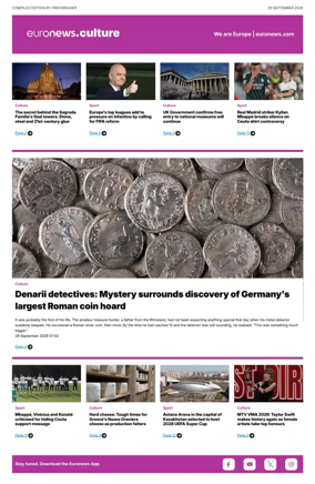 Cover of Euronews Culture and Sport Compiled Edition