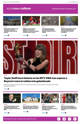 Cover of Euronews Culture and Sport (Spanish) Compiled Edition