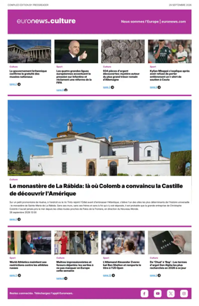 Cover of Euronews Culture (French)