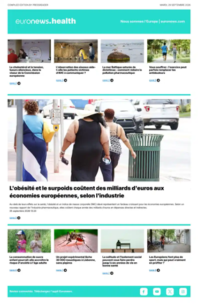 Cover of Euronews Health (French)
