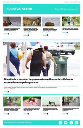 Cover of Euronews Health (Portuguese)