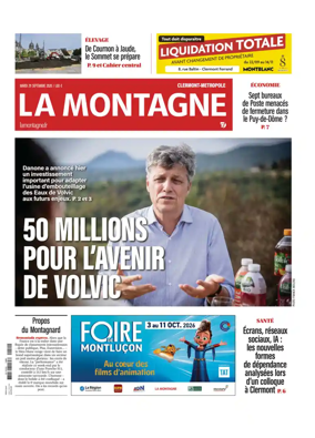 Cover of La Montagne (Clermont-Metropole)