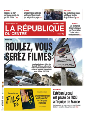 Cover of La Republique du Centre (Orleans - Loiret))
