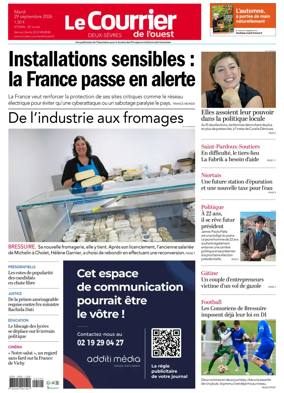 Cover of Le Courrier de l’Ouest (Deux-Sevres)