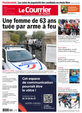 Cover of Le Courrier de l’Ouest (Nord Anjou)