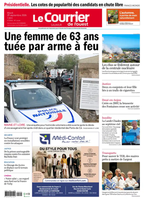 Cover of Le Courrier de l’Ouest (Saumur)