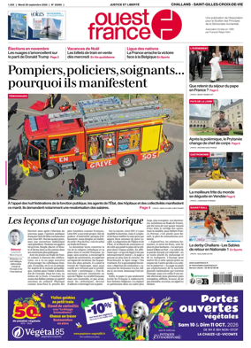 Cover of Ouest France (Challans / Saint-Gilles-Croix-de-Vie)