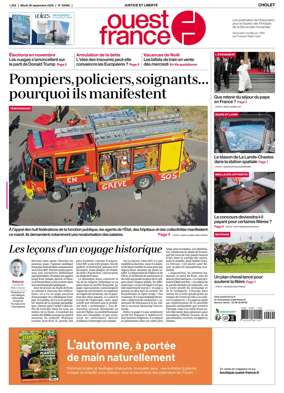 Cover of Ouest France (Cholet)