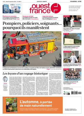 Cover of Ouest-France (Fougeres Vitre)