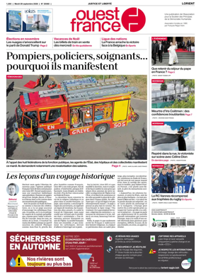 Cover of Ouest France (Lorient)