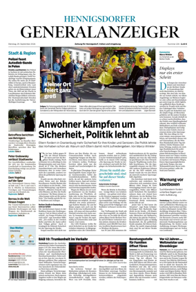 Cover of Hennigsdorfer Generalanzeiger