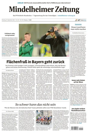 Cover of Mindelheimer Zeitung