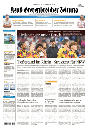 Cover of Neuss-Grevenbroicher Zeitung Neuss