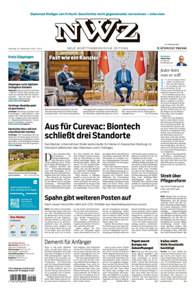 Cover of NWZ – Neue Wurttembergische Zeitung