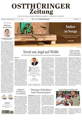 Cover of Ostthuringer Zeitung (Greiz)