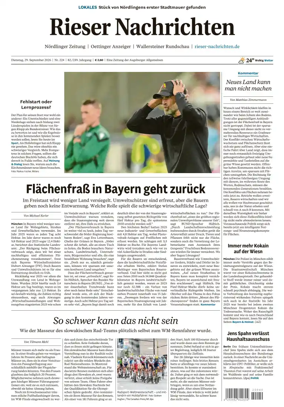 Cover of Rieser Nachrichten