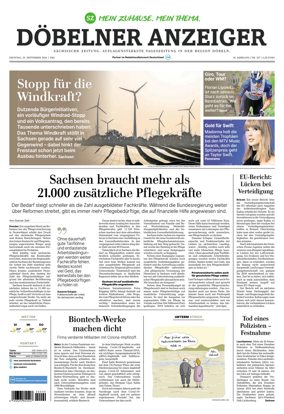 Cover of Sachsische Zeitung (Dobeln)