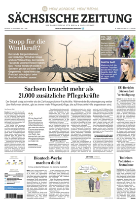 Cover of Sachsische Zeitung (Riesa & Grossenhain)