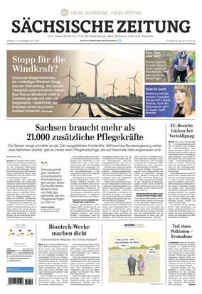 Cover of Sachsische Zeitung (Weiswasser)