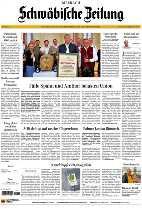 Cover of Schwabische Zeitung (Biberach)