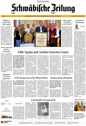 Cover of Schwabische Zeitung (Tettnang)