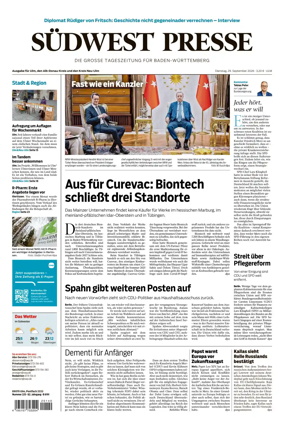Cover of Sudwest Presse