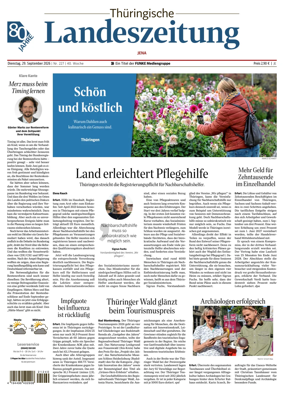 Cover of Thuringische Landeszeitung (Jena)
