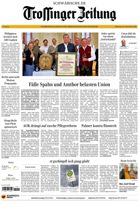 Cover of Trossinger Zeitung