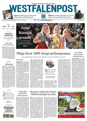 Cover of Westfalenpost (Arnsberg)
