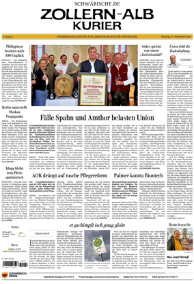 Cover of Zollern-Alb-Kurier (Balingen)