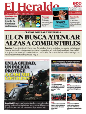 Cover of Diario El Heraldo