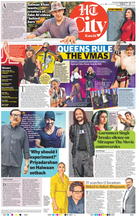 Cover of Hindustan Times (Ranchi) - Live