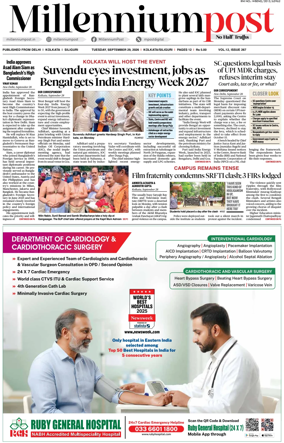 Cover of Millennium Post (Kolkata)